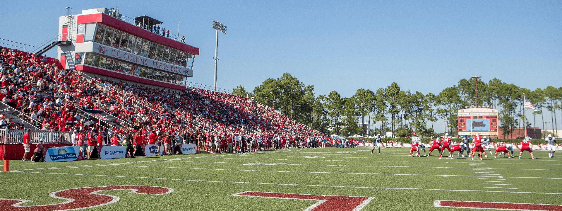Nicholls State Colonels football game at John L. Guidry Stadium